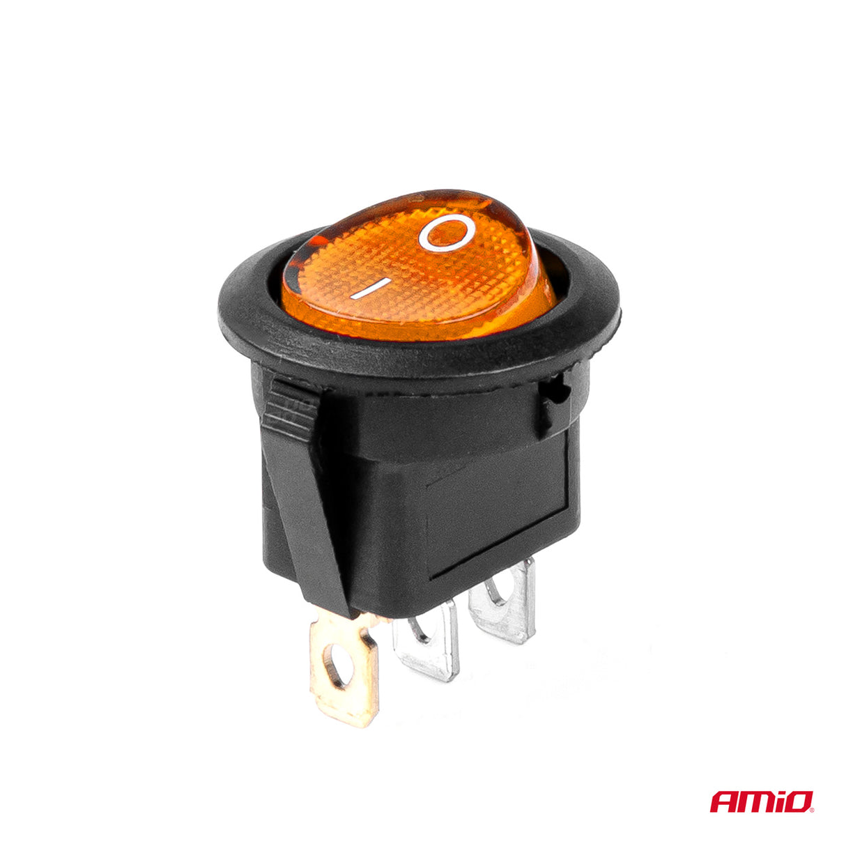 CELES ELEKTRIK ON-OFF AM-03085 12V-24V 20A YELLOW LIGHT Round Switch