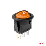 CELES ELEKTRIK ON-OFF AM-03085 12V-24V 20A YELLOW LIGHT Round Switch