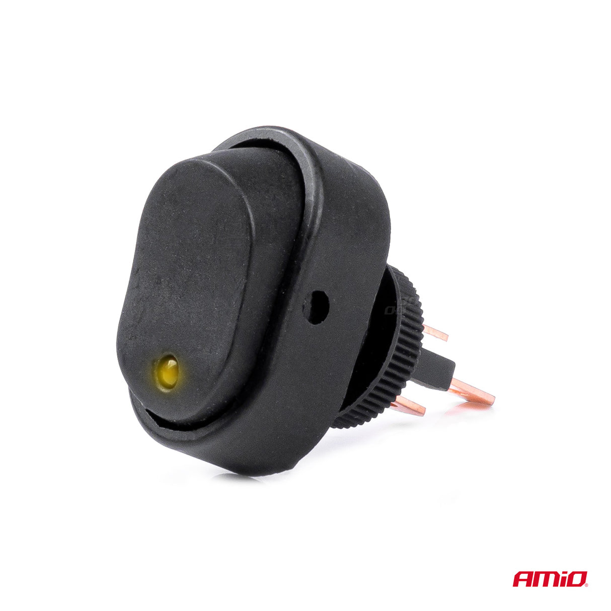CELES ELEKTRIK ON-OFF AM-03088 12V-24V max30A Yellow-LED Elliptic Switch