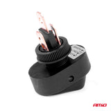 CELES ELEKTRIK ON-OFF AM-03089 12V-24V max30A Red-LED Elliptic Switch