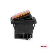 CELES ELEKTRIK ON-OFF AM-03091 12V-24V max20A Yellow-LED Rectangle Switch