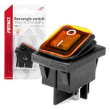 CELES ELEKTRIK ON-OFF AM-03091 12V-24V max20A Yellow-LED Rectangle Switch