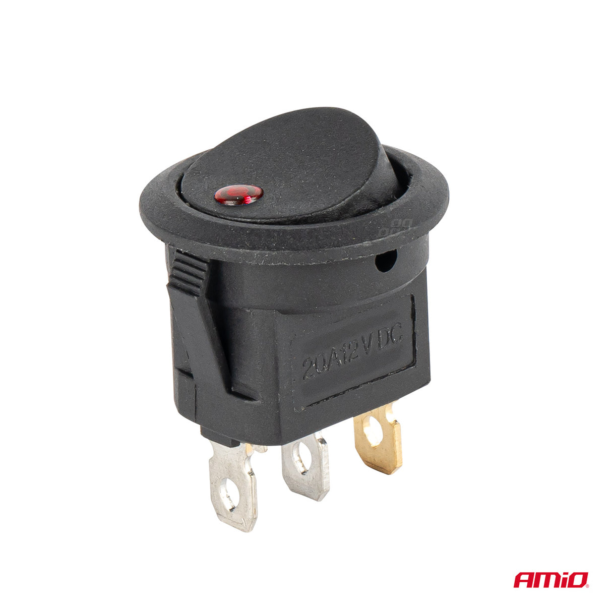 CELES ELEKTRIK ON-OFF AM-03961 12V max20A Red-LED Round Switch