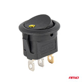 CELES ELEKTRIK ON-OFF AM-03962 12V max20A Yellow-LED Round Switch