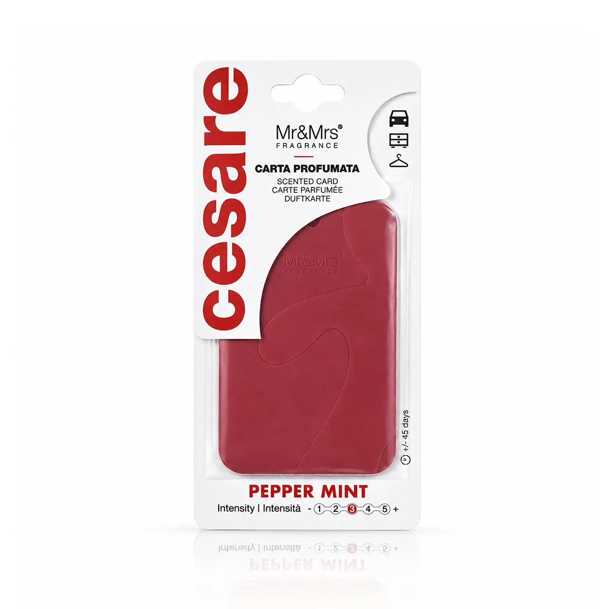 AROMATIK MR & MRS SCENTED CARD PEPPERMINT (RED)