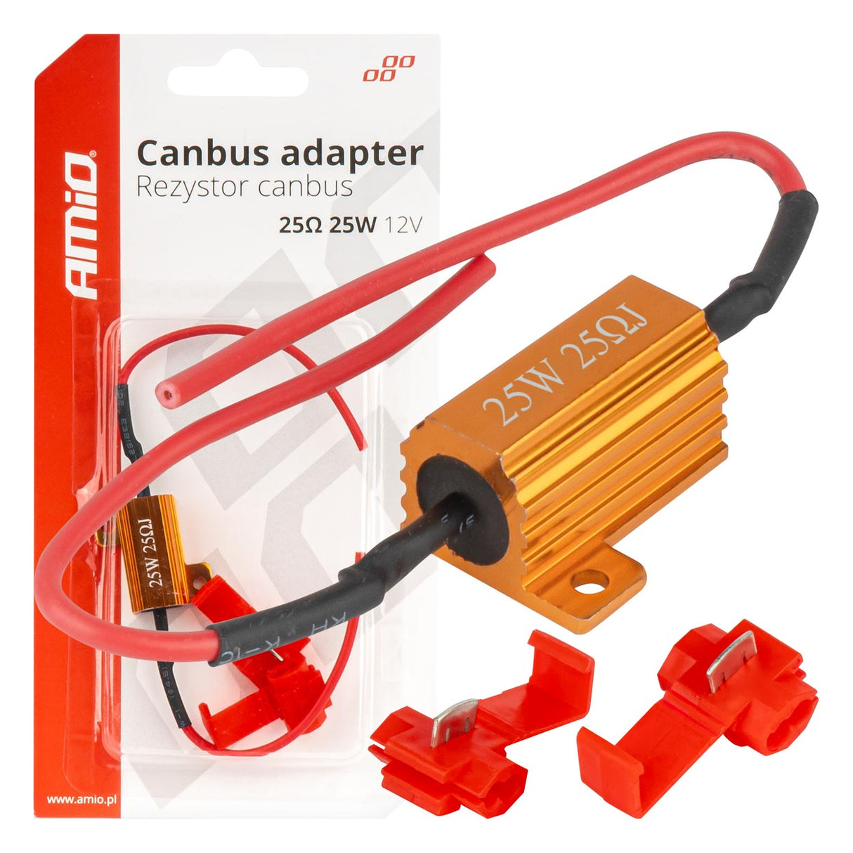 DEKODER AM-04093 CANBUS LED ADAPTOR (REZISTOR) 25W 25-Ohm 1 COPE