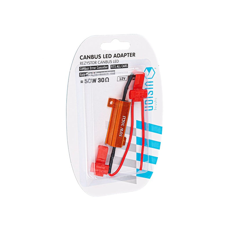 DEKODER CM-63358 CANBUS LED ADAPTOR (REZISTOR) PER H1-H3-H7 50W 30-Ohm 1 COPE