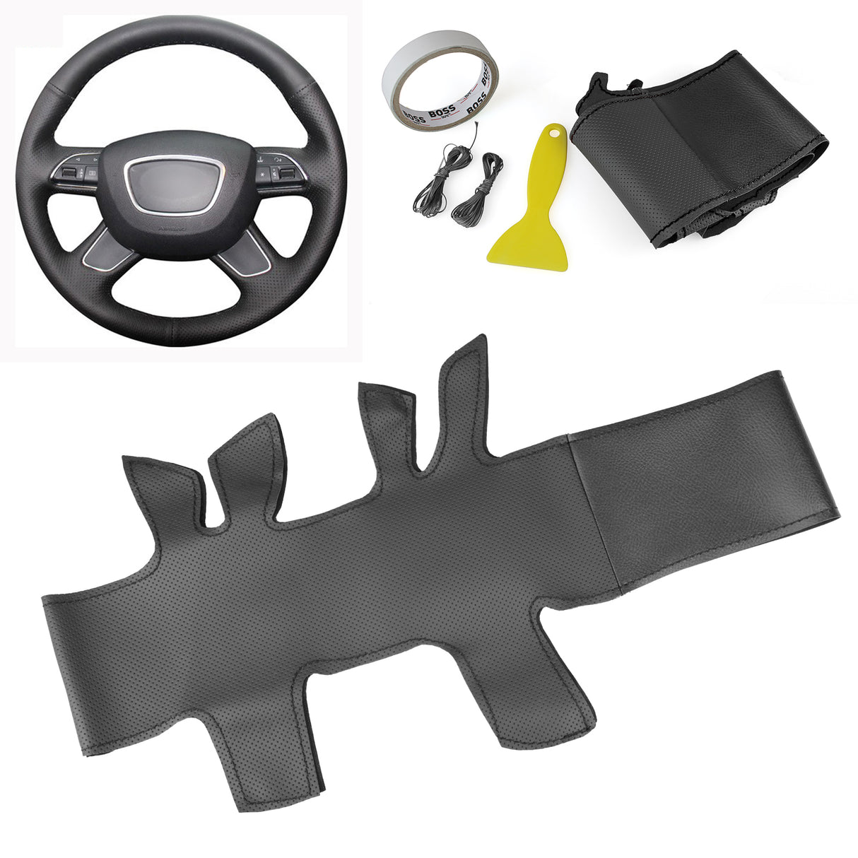 VESHJE TIMONI ME QEPJE AUDI Q3/ Q5/ Q7 2015-2016/ A3 2012-2015/ A4 (B8) 2014-2015/ A6 (C6) 2014-2016