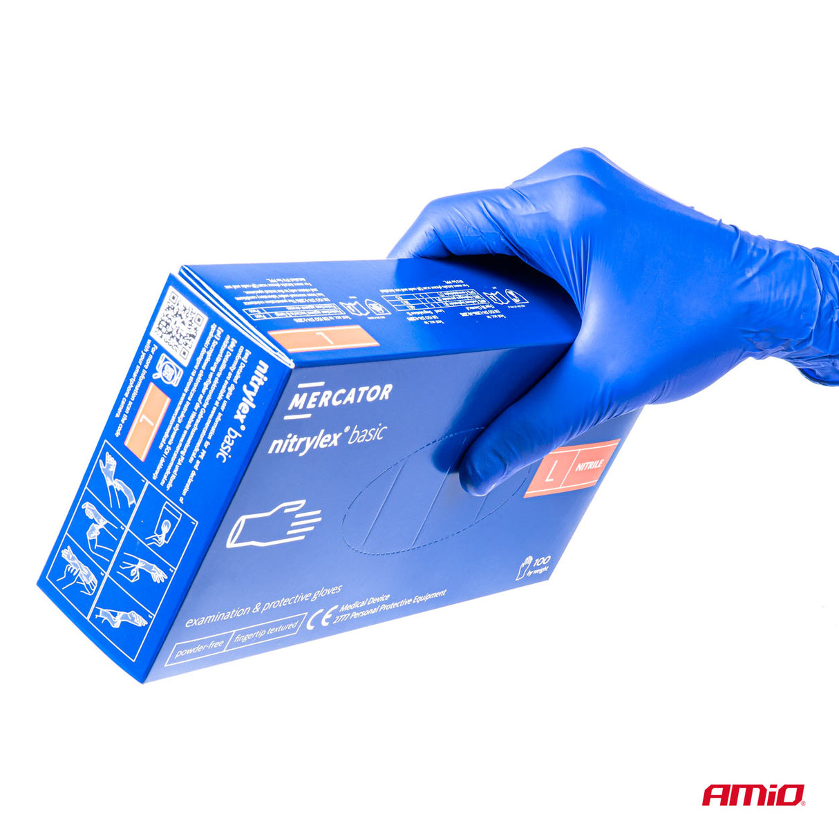 DOREZA NITRILI AM-02957-Mercator NITRYLEX BASIC (MASA: M) 100 COPE