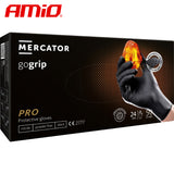 DOREZA NITRILI AM-20311-Mercator GO-GRIP BLACK (MASA: L) 50 COPE