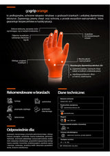 DOREZA NITRILI AM-20336-Mercator GO-GRIP ORANGE (MASA: L) 50 COPE