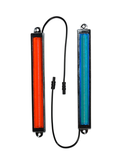 DRITA DEKORATIVE DRL GP-90077 1-COB-LED 12 V (BLU + TE KUQE) SET