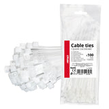 FASHETA PLASTIKE 3.6x150 mm AM-04308 TE BARDHA 100 COPE