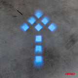 FENERE SINJALIZUES LED PER PIRUN AM-04866 10-80V 15W BLUE ARROW FORKLIFT LIGHT 1 COPE