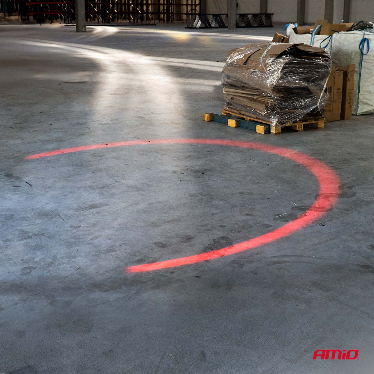 FENERE SINJALIZUES LED PER PIRUN AM-04867 10-80V 10W SAFETY U-ZONE RED FORKLIFT LIGHT 1 COPE