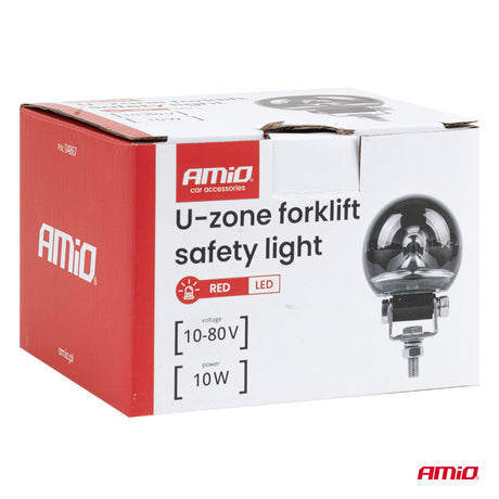 FENERE SINJALIZUES LED PER PIRUN AM-04867 10-80V 10W SAFETY U-ZONE RED FORKLIFT LIGHT 1 COPE
