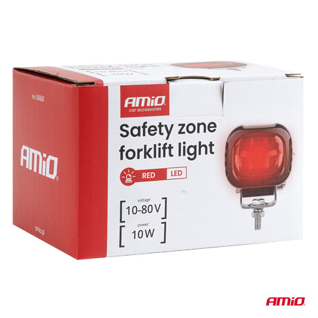 FENERE SINJALIZUES LED PER PIRUN AM-04868 10-80V 10W SAFETY ZONE RED FORKLIFT LIGHT 1 COPE