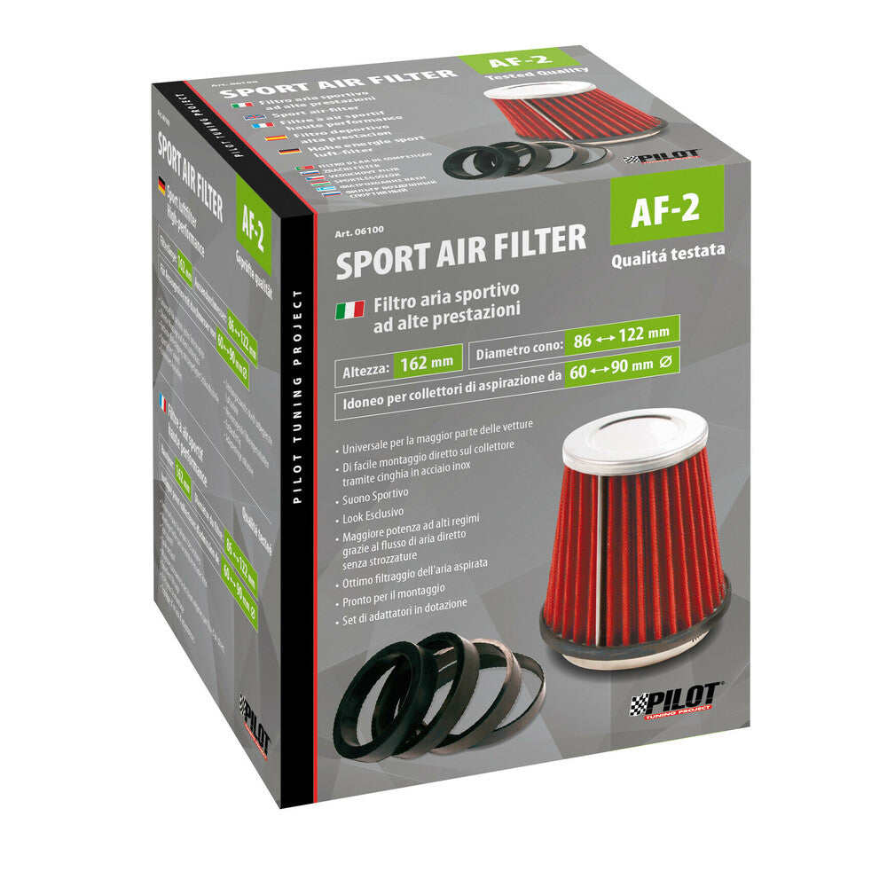 FILTER AJRI SPORTIV LMP-06100 KONIK (Lartesia 150mm/ Baza 122mm/ Pershtatshmeria Ø60-90mm)
