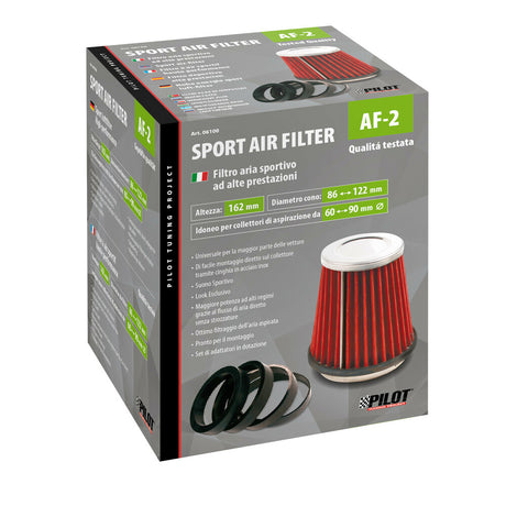 FILTER AJRI SPORTIV LMP-06100 KONIK (Lartesia 150mm/ Baza 122mm/ Pershtatshmeria Ø60-90mm)
