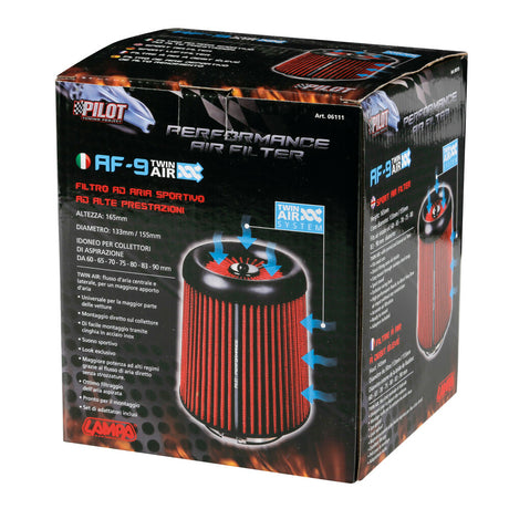 FILTER AJRI SPORTIV LMP-06111 KONIK (Lartesia 195mm/ Baza 155mm/ Pershtatshmeria Ø60-90mm)