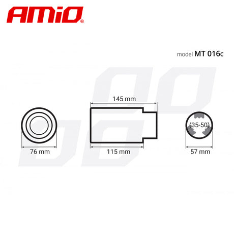 FUND MARMITE AMiO AM-01316 INOX (MT-016C)