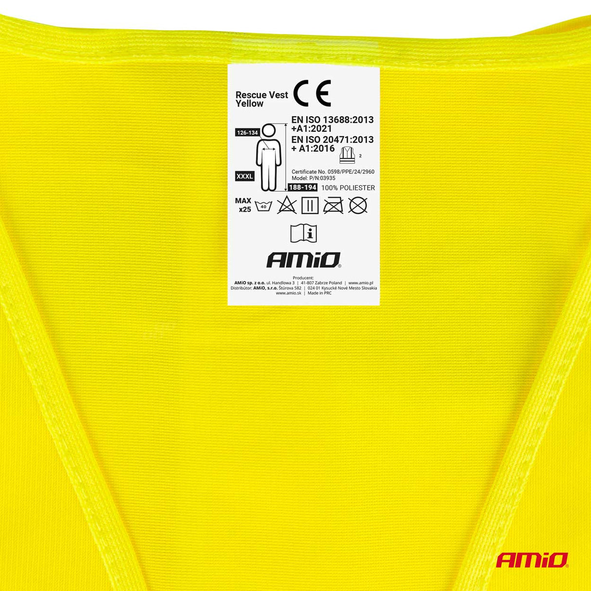 JELEK FOSFORESHENT I VERDHE AMiO AM-03935 MASA: XXXL
