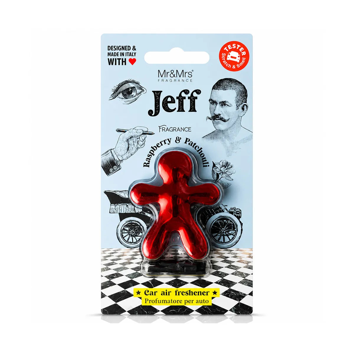 AROMATIK MR & MRS JEFF CHROME RASPBERRY & PATCHOULI (CHROME RED)
