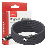 KABELL KARIKIMI MAGNETIK AM-04840 USB-C to USB-C 60W 100 cm