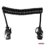 KABELL SPIRAL PER RIMORKIO AM-04382 24V 2x15-PIN-Plugs 5 m