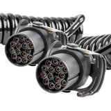 KABELL SPIRAL PER RIMORKIO AM-04382 24V 2x15-PIN-Plugs 5 m