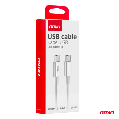 KABELL KARIKIMI AM-03897 USB-C to USB-C 60W FullLink 200 cm