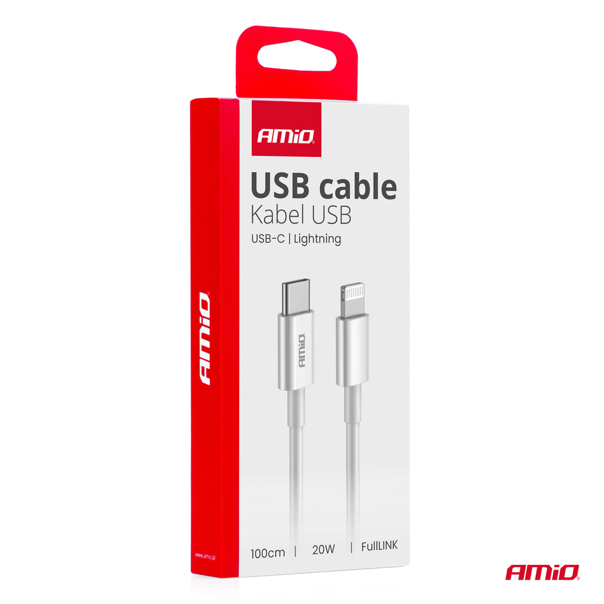 KABELL KARIKIMI AM-03898 USB-C to Apple Lightning 20W FullLink 100 cm