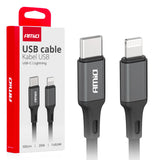 KABELL KARIKIMI AM-03904 USB-C to Apple Lightning 20W FullLink 100 cm