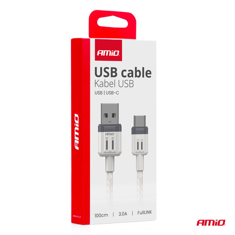 KABELL KARIKIMI AM-03905 USB-A to USB-C 3A FullLink 100 cm