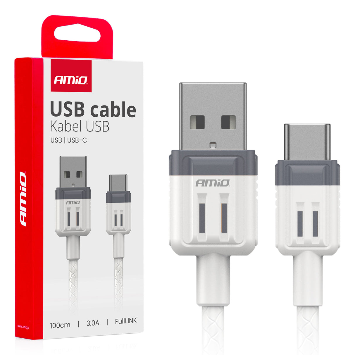 KABELL KARIKIMI AM-03905 USB-A to USB-C 3A FullLink 100 cm