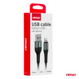 KABELL KARIKIMI AM-03913 USB-A to Apple Lightning 3A FullLink 100 cm