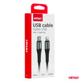 KABELL KARIKIMI AM-03916 USB-C to Apple Lightning 20W FullLink 100 cm