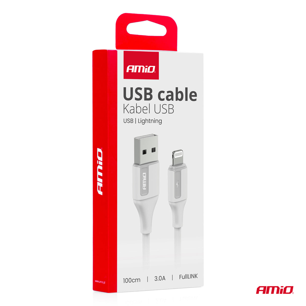 KABELL KARIKIMI AM-03919 USB-A to Apple Lightning 3A FullLink 100 cm