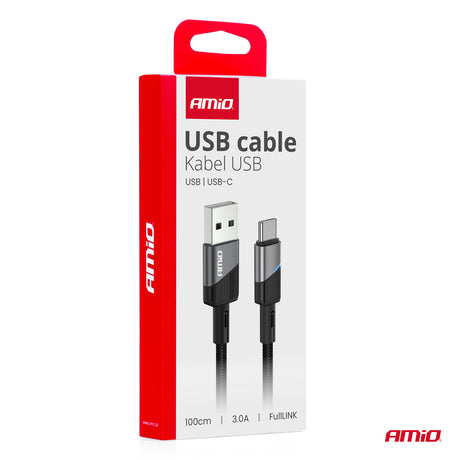 KABELL KARIKIMI AM-03923 USB-A to USB-C 3A FullLink 100 cm