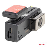 KAMERA AMIO AM-04800 12V DUAL DASH CAMERA 2K+1K WLAN (Front+Rear) 2" LCD DISPLAY 2.4GHz Wi-Fi FULL HD