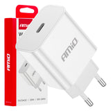 KARIKUES CELULARI AM-03891 1xUSB-C 20W DC100-240V QUICK CHARGE (CE RoHS)