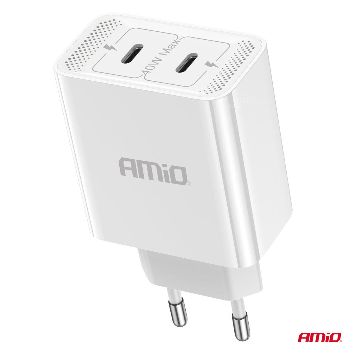 KARIKUES CELULARI AM-03892 2xUSB-C 40W DC100-240V QUICK CHARGE (CE RoHS)