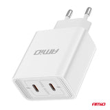 KARIKUES CELULARI AM-03892 2xUSB-C 40W DC100-240V QUICK CHARGE (CE RoHS)
