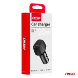 KARIKUES CELULARI AM-04282 1xUSB-A+1xUSB-C 20W DC12-24 V QUICK CHARGE (CE RoHS)