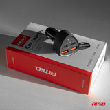 KARIKUES CELULARI AM-04284 2xUSB-A+2xUSB-C 50W DC12-24 V QUICK CHARGE (CE RoHS)