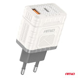KARIKUES CELULARI AM-04286 1xUSB-A+1xUSB-C 30W DC100-240 V QUICK CHARGE (CE RoHS)