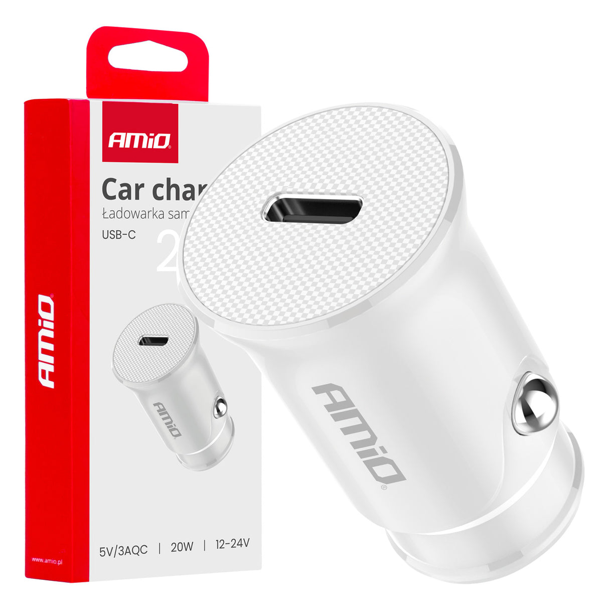 KARIKUES CELULARI AMiO AM-03876 1xUSB-C 20W DC12-24V
