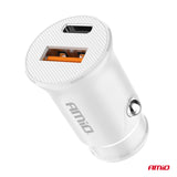 KARIKUES CELULARI AMiO AM-03877 1xUSB-A+1xUSB-C 20W DC12-24V