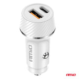 KARIKUES CELULARI AMiO AM-03878 1xUSB-A+1xUSB-C 20W DC12-24V