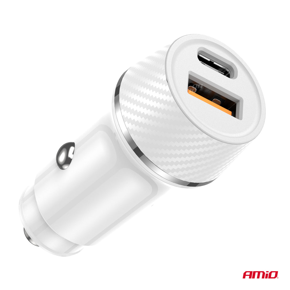 KARIKUES CELULARI AMiO AM-03878 1xUSB-A+1xUSB-C 20W DC12-24V